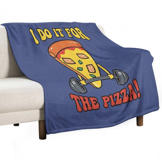 For The Pizza Throw Blanket