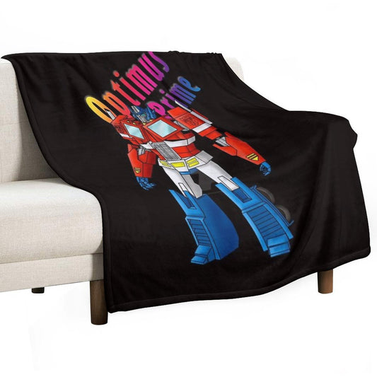 Optimus Prime, Transformers, Cartoon Throw Blanket