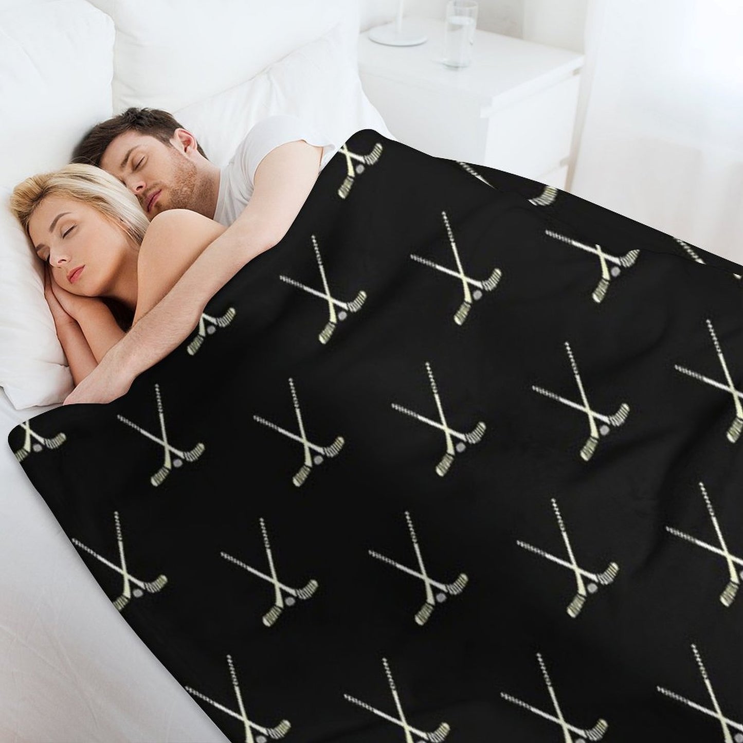 Hockey Sticks Throw Blanket