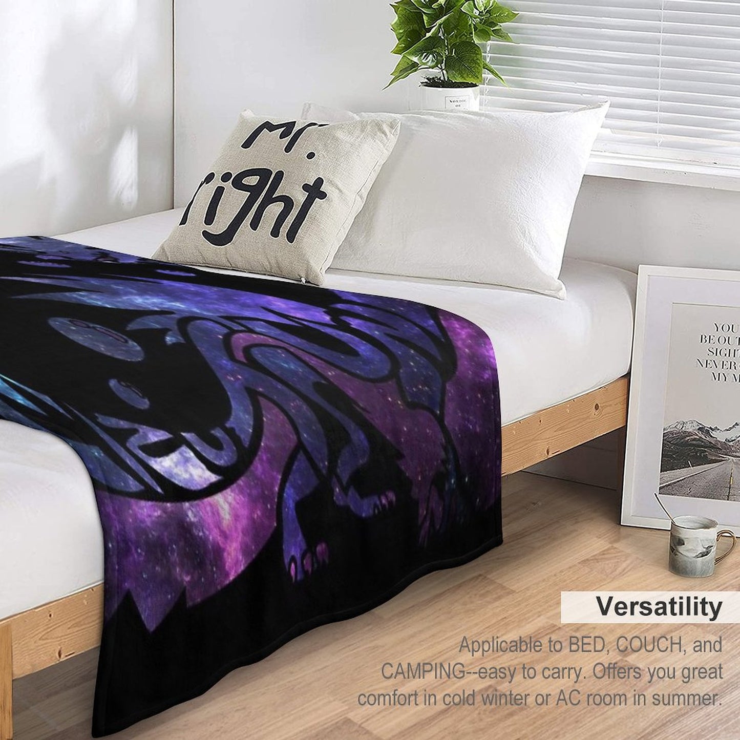 Monster Hunter World - Mizutsune (Galaxy Design) Throw Blanket
