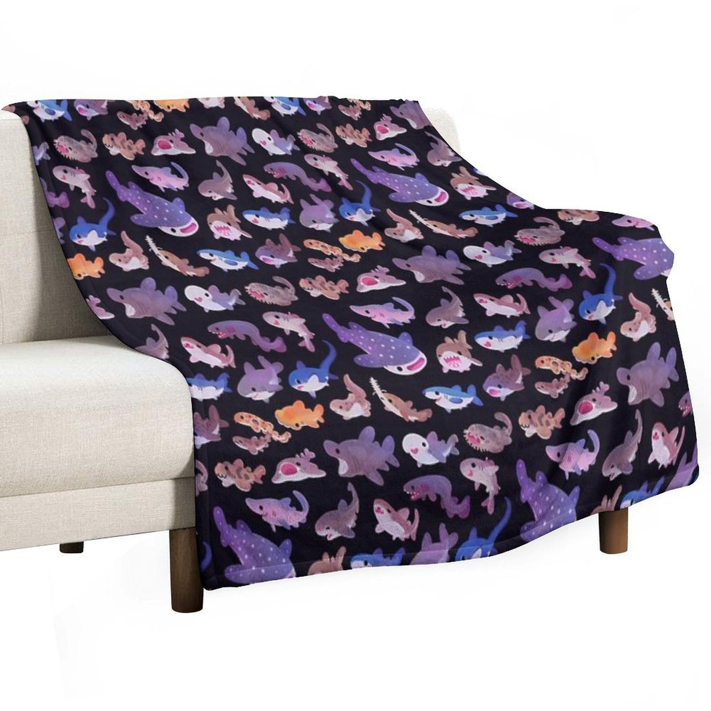 Shark Day Throw Blanket