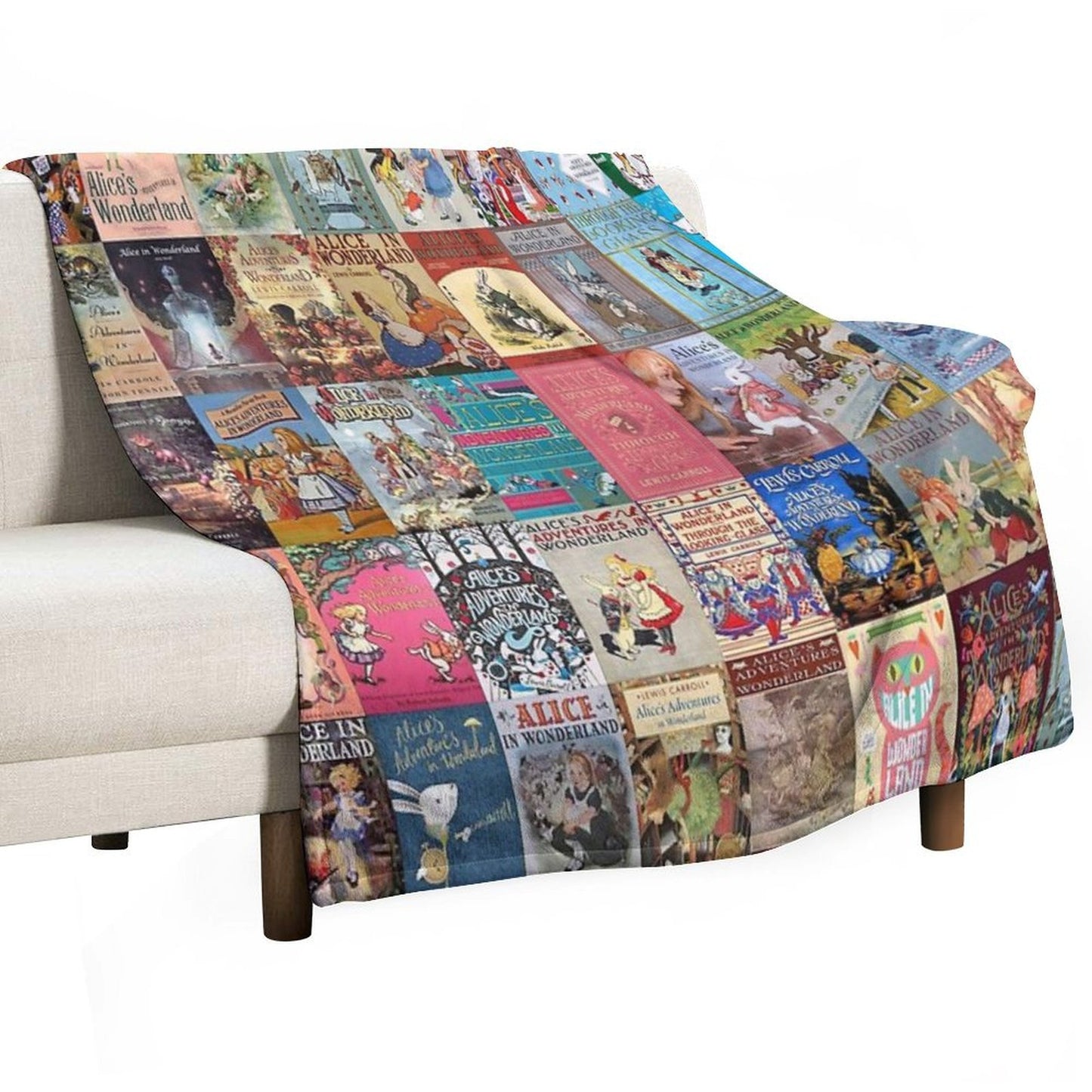 Alice in Wonderland Throw Blanket