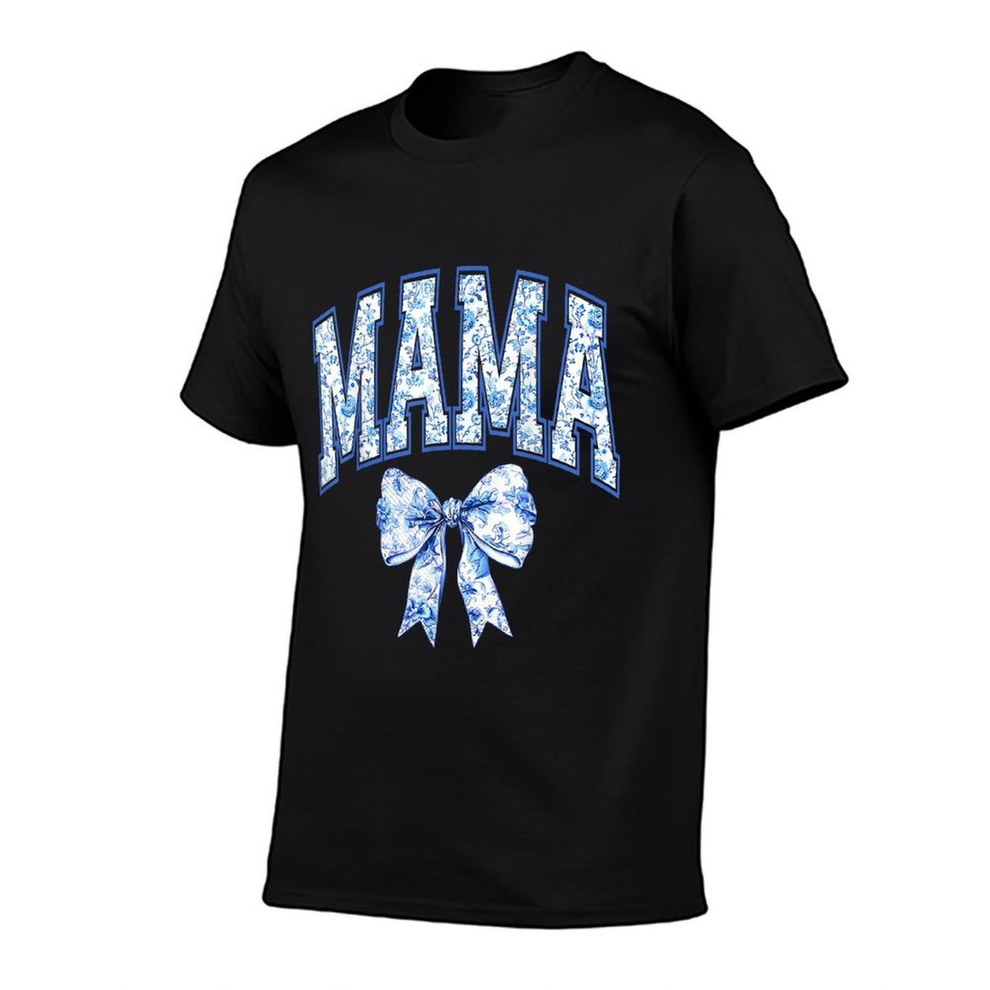 Mama Coquette Toile Blue Bow Floral Family Matching Quick-drying T-Shirt
