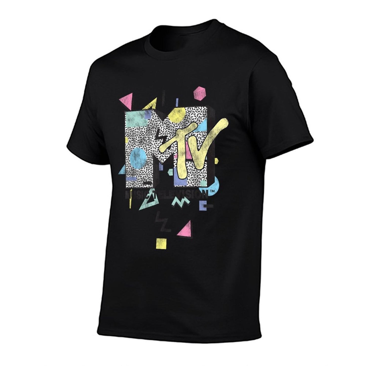 MTV Retro Shape Design Logo Graphic Odor-resistant T-Shirt