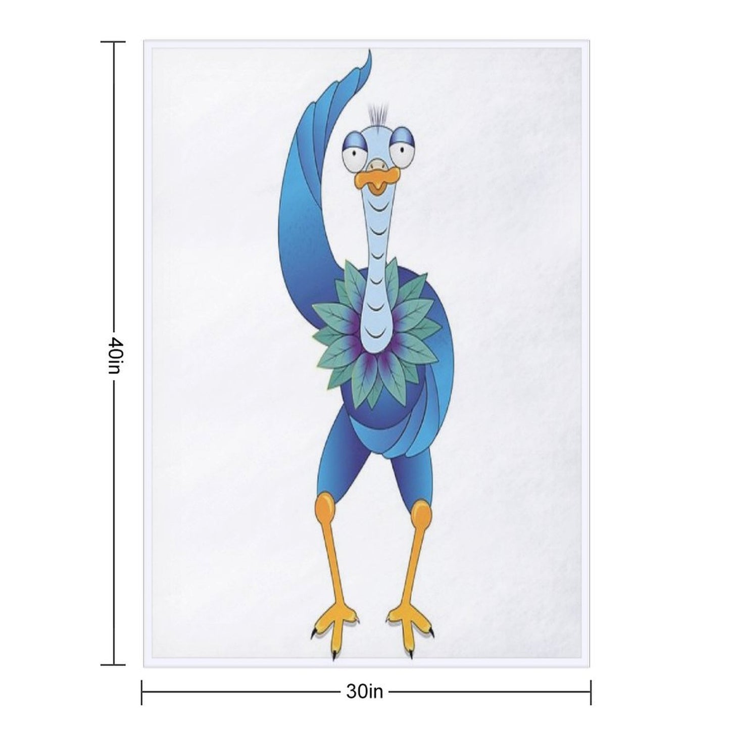 The Weird Bird – Elegance Was Yesterday Throw Blanket
