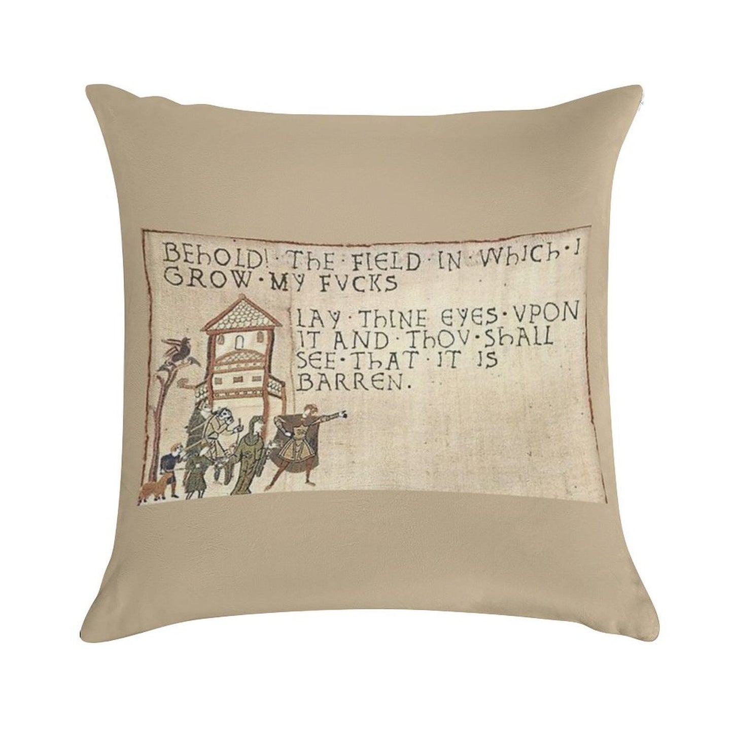 Behold The Field! Soft Bedroom Essential Throw Pillow