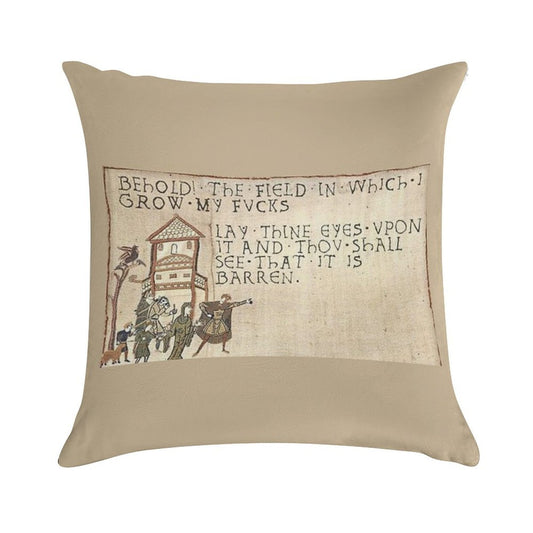 Behold The Field! Soft Bedroom Essential Throw Pillow
