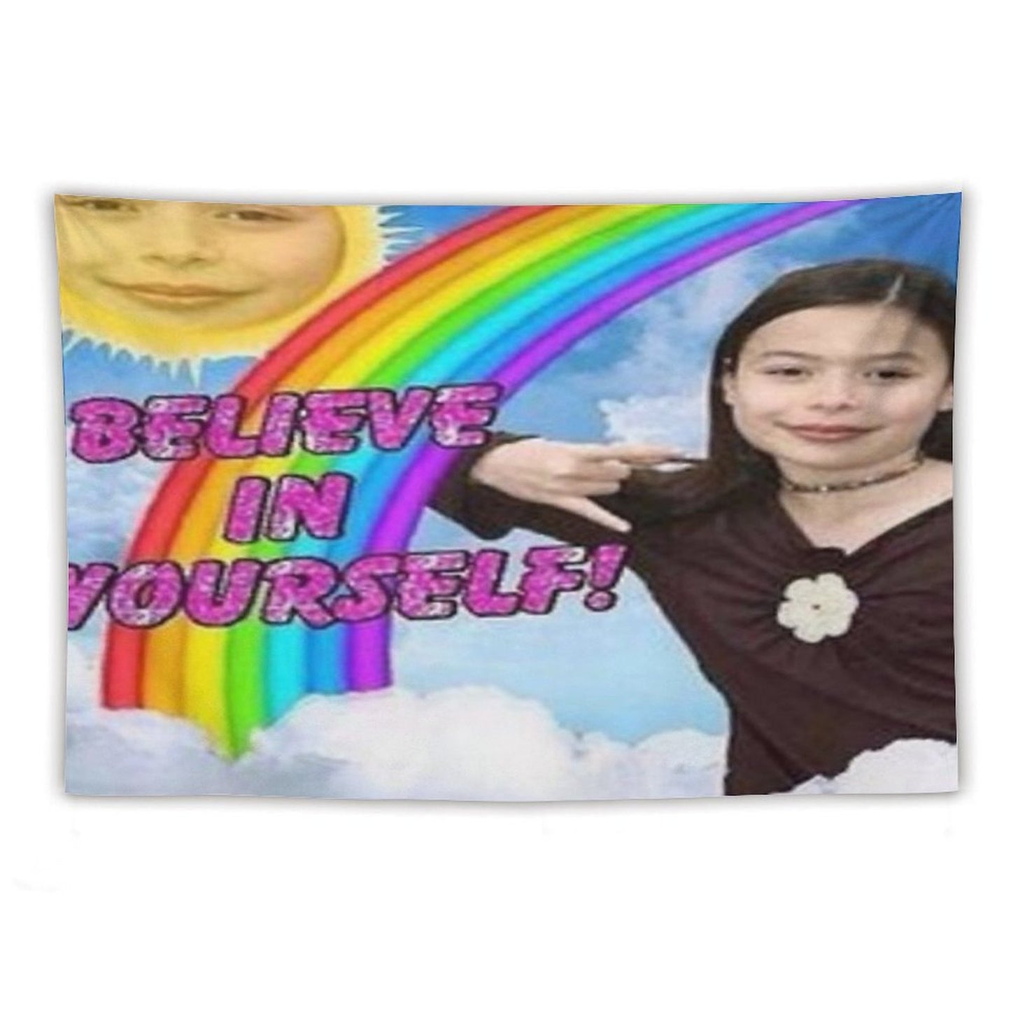 ICarly Believe in Yourself Design Tapestry