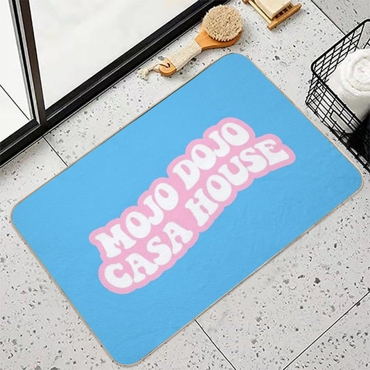 Blue Pink Mojo Dojo Casa House Bath Mat