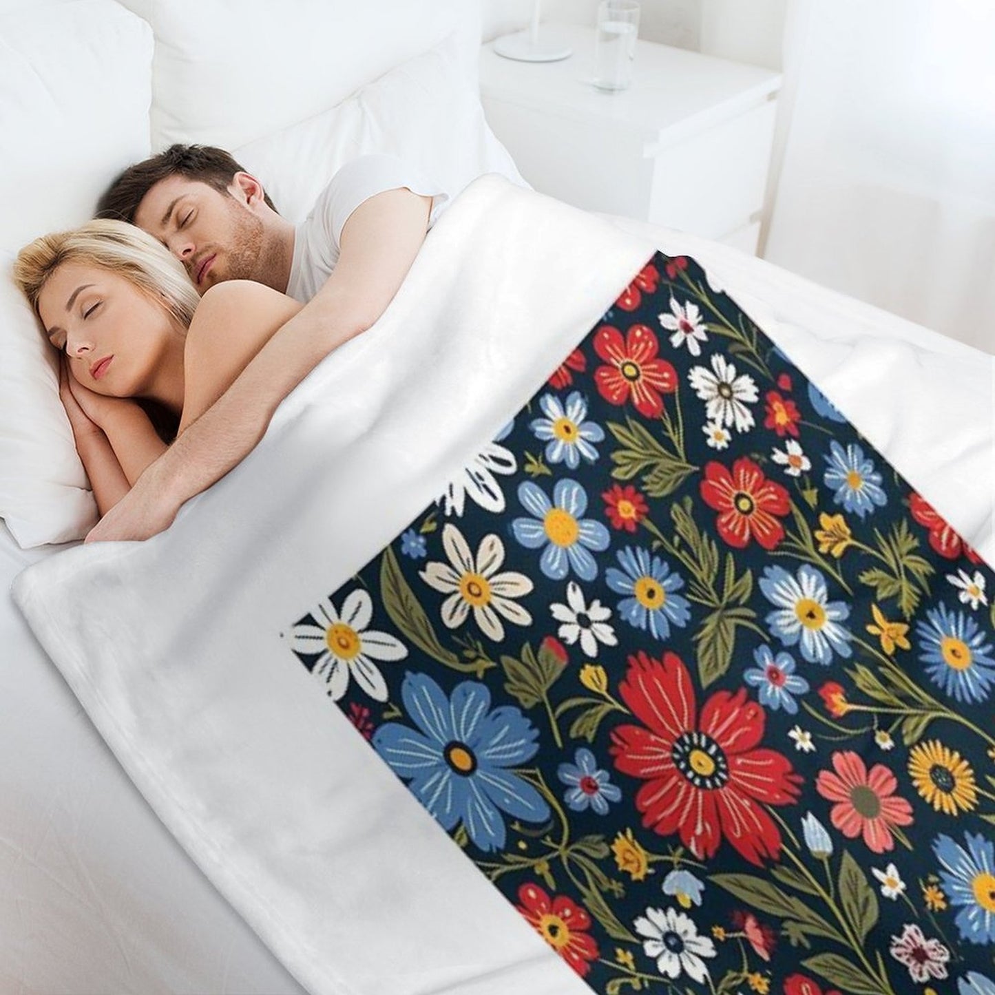 Floral Pattern 3 Throw Blanket