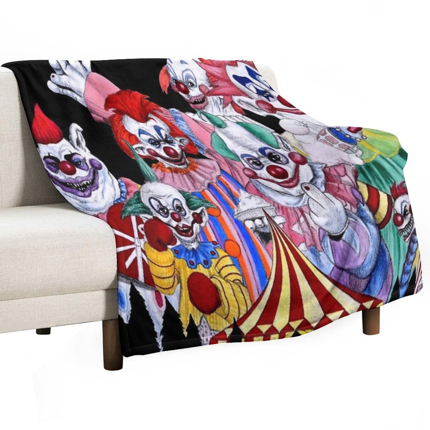 Killer Klowns From Outer Space! Throw Blanket