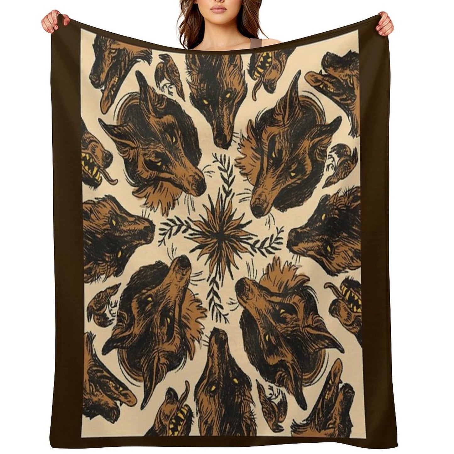 Canine Pattern Throw Blanket