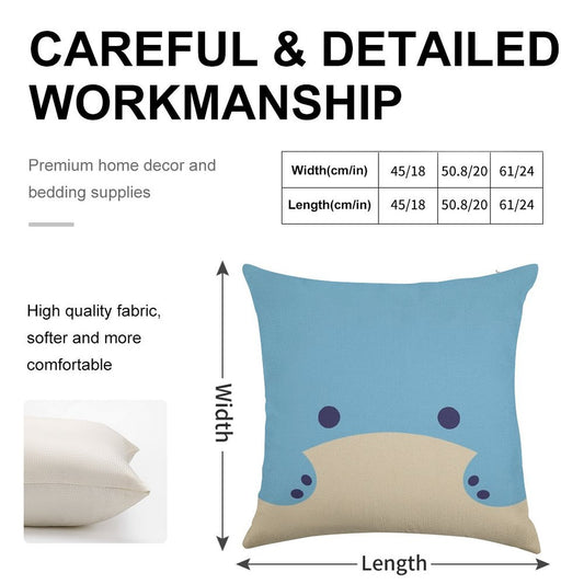 Quagan Linen Throw Pillow Cover