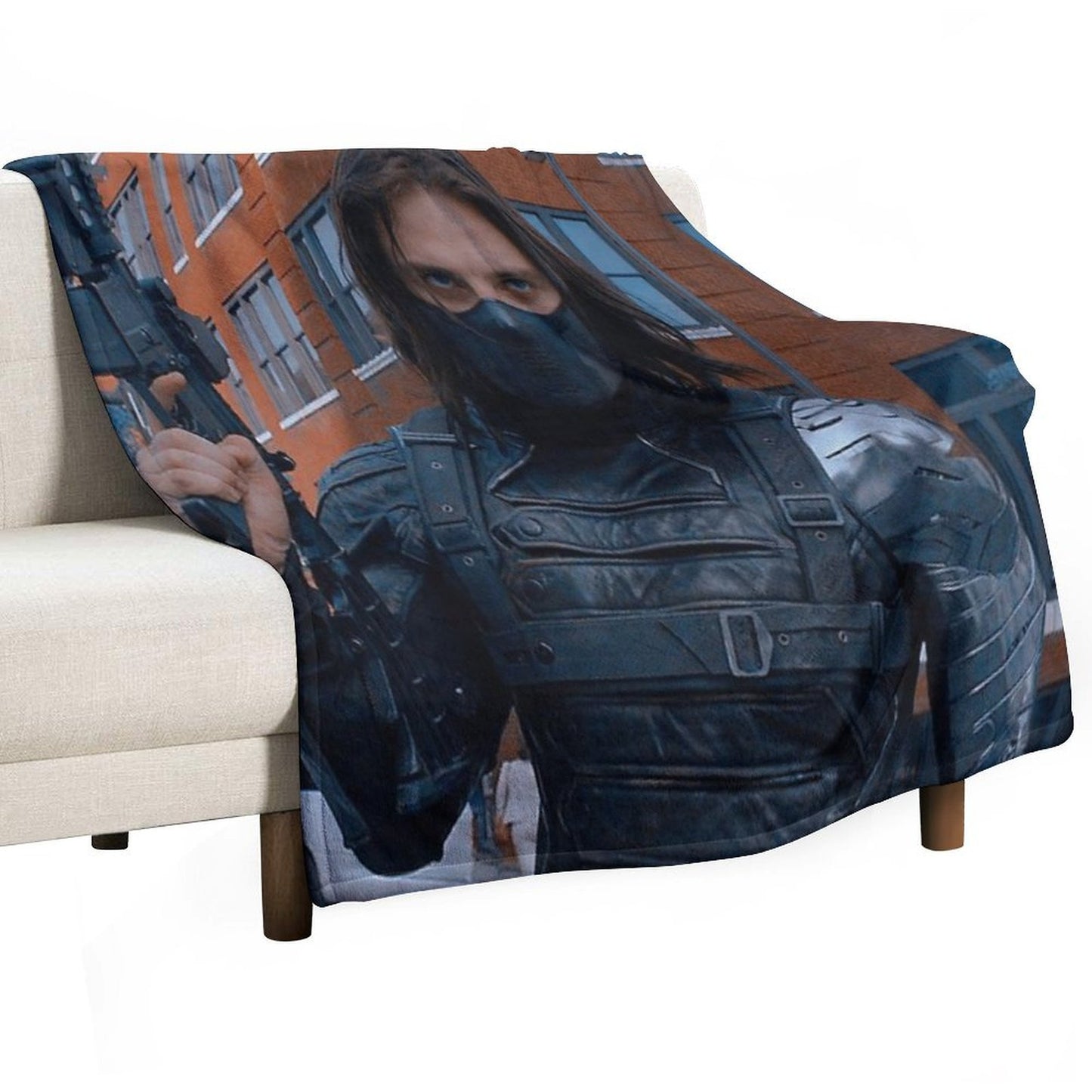 Hot Winter Soldier Throw Blanket