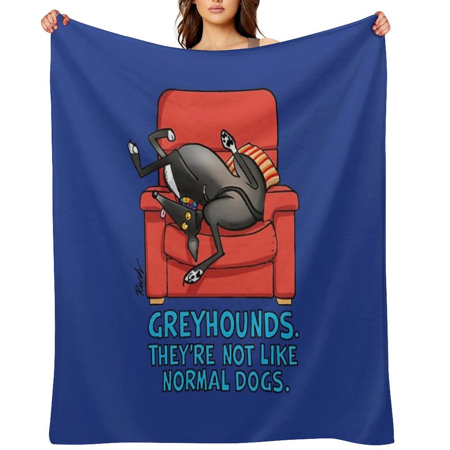 They're Not Like Normal Dogs Throw Blanket