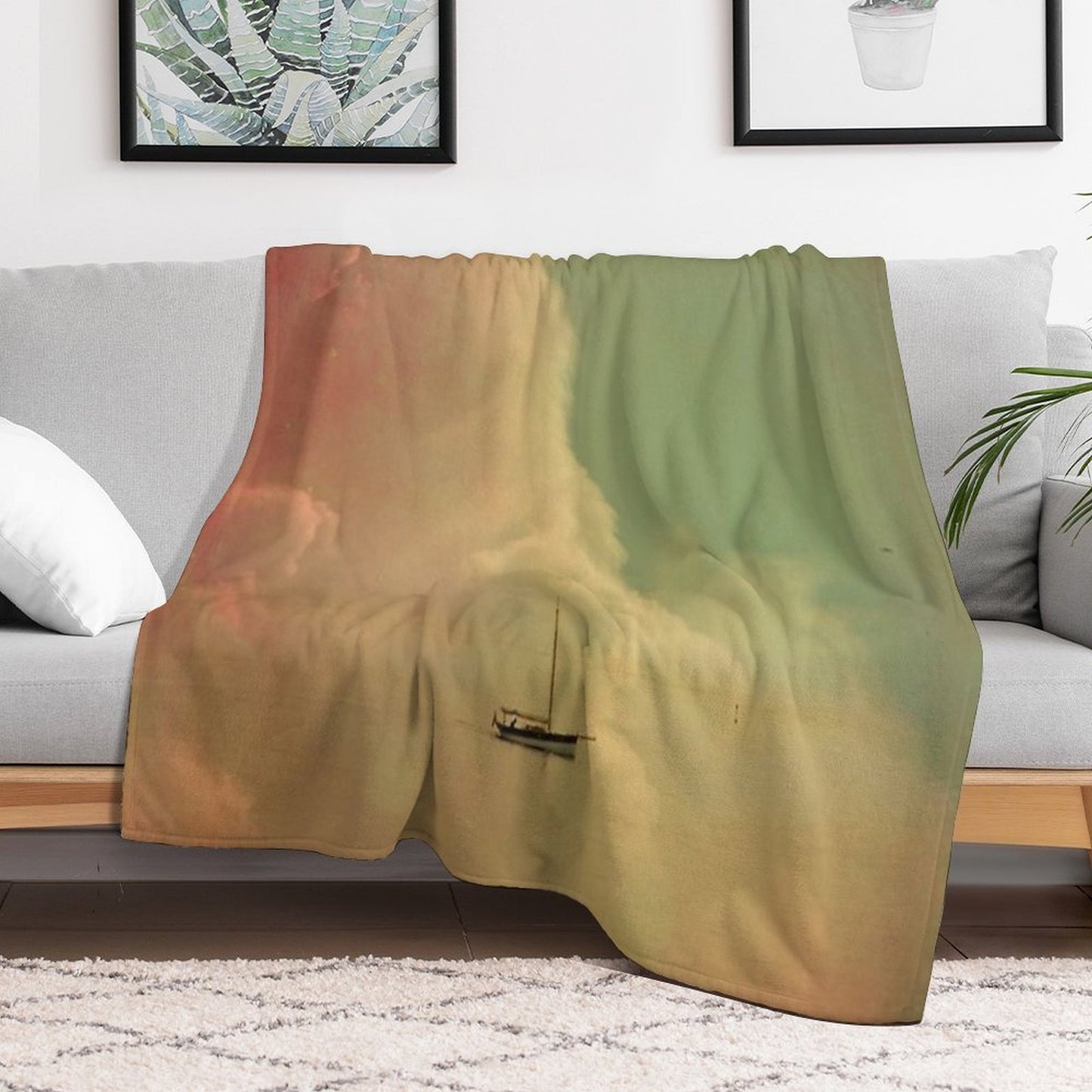 Once Upon A Time A Little Boat Throw Blanket