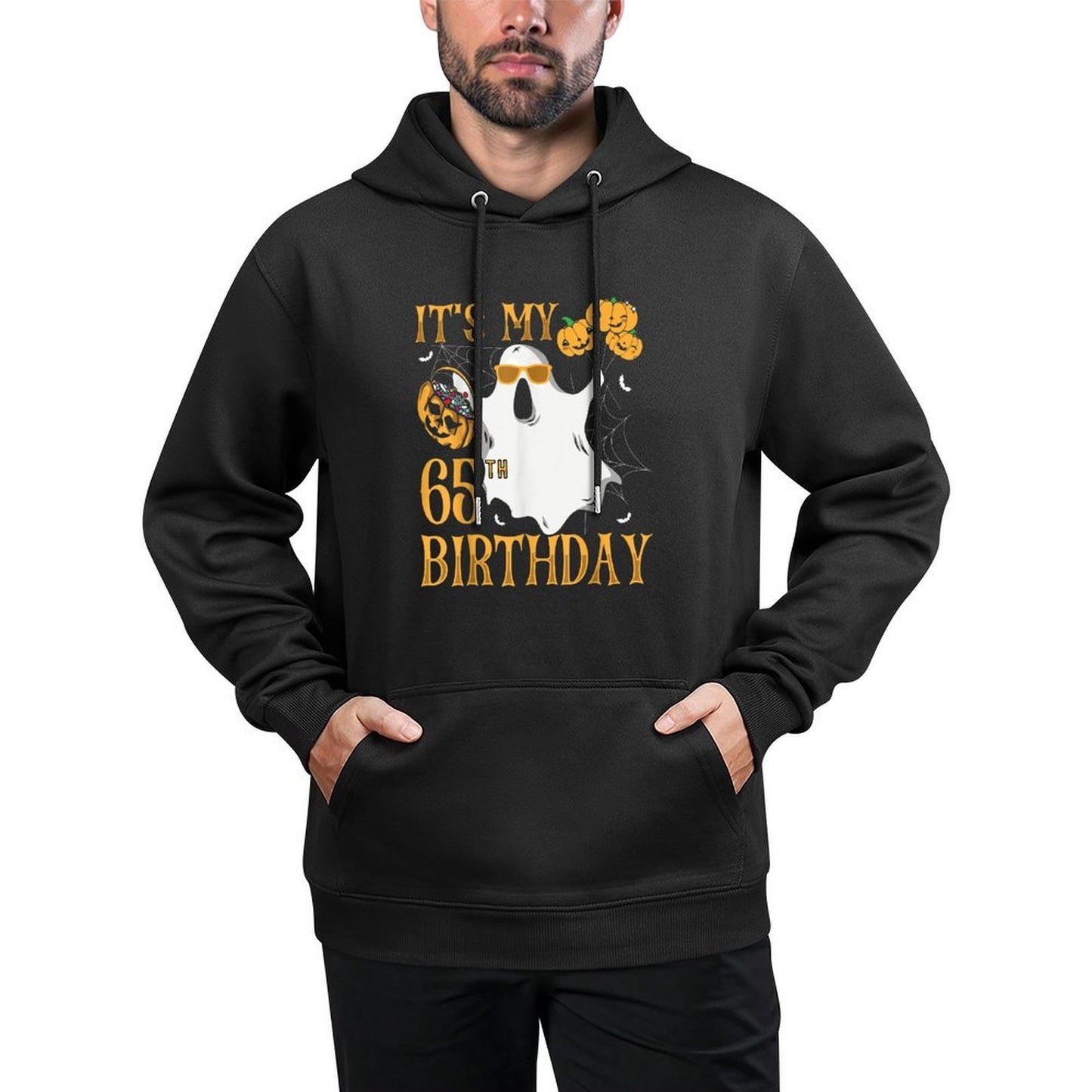 Happy Halloween Its My 65th Birthday Funny 65 Years Old Adjustable Hood Hoodie