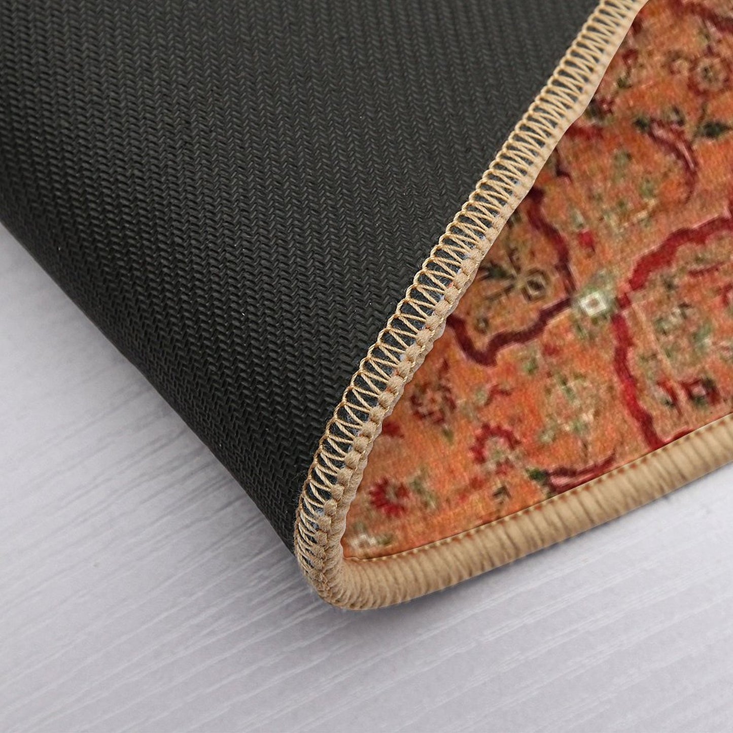 17th Century Velvet And Silk Carpet Print Bath Mat