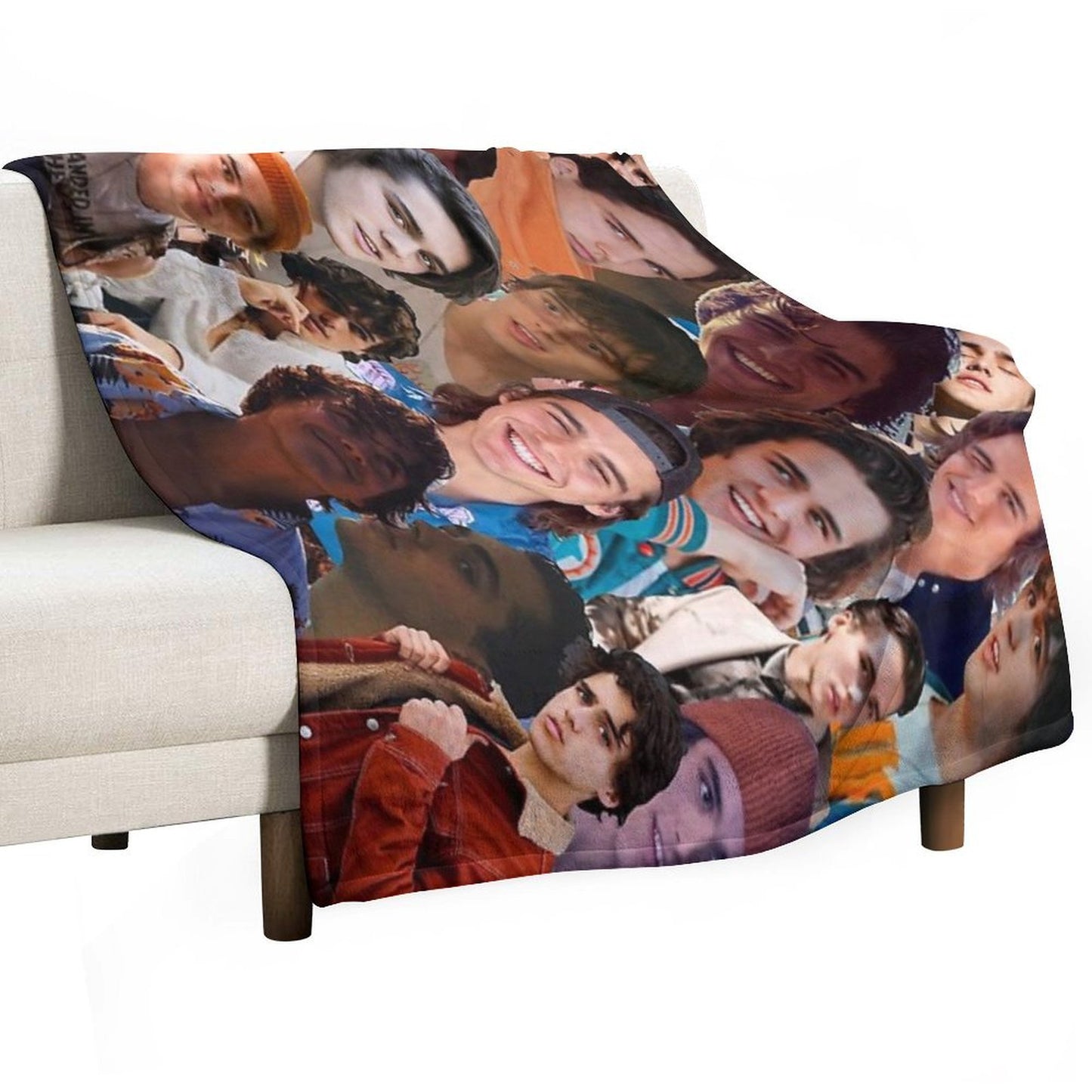 Charlie Gillespie Photo Collage Throw Blanket