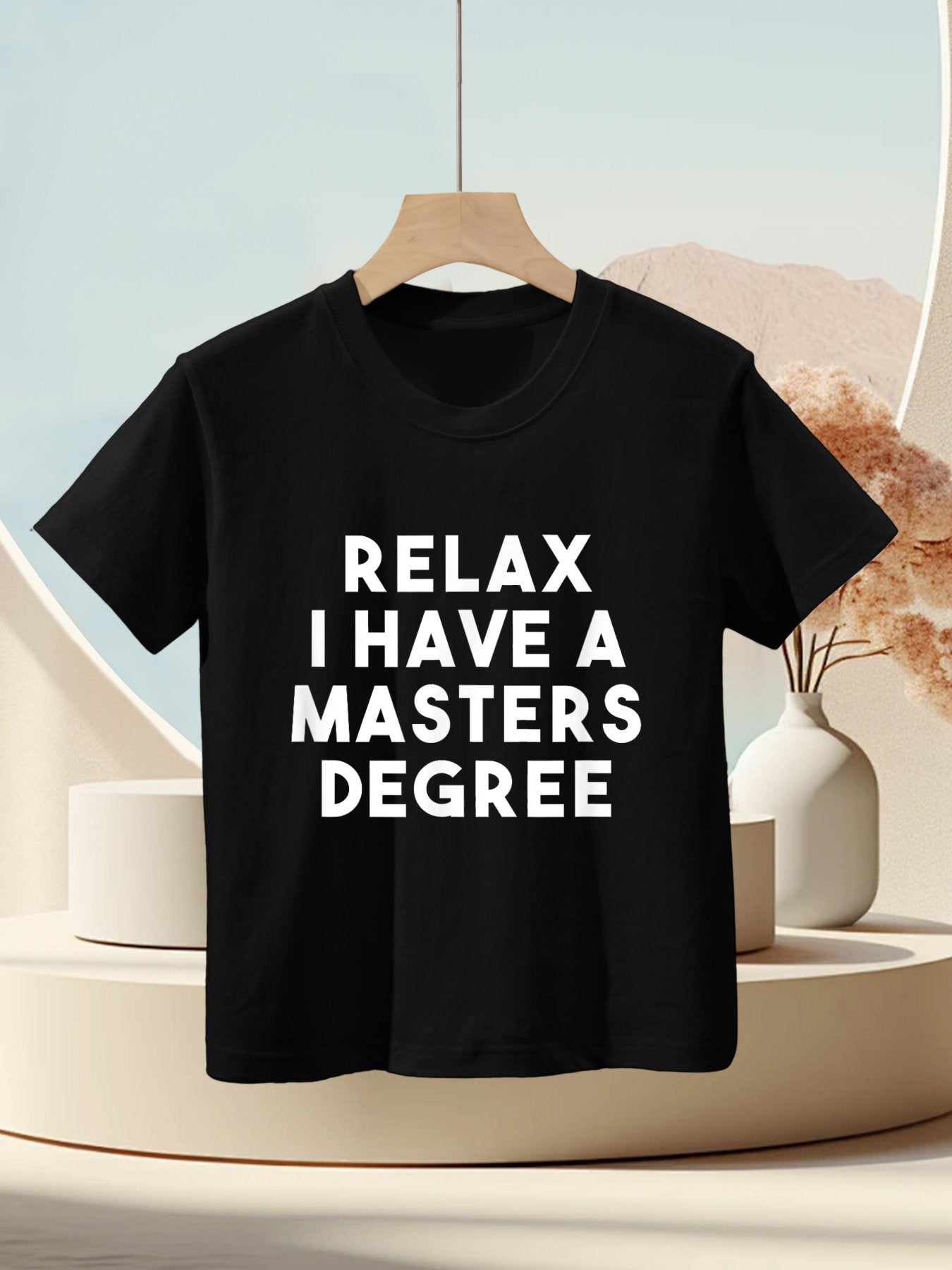 Funny Grad School Graduation Gift for Him Her Masters Degree Kids T-Shirt