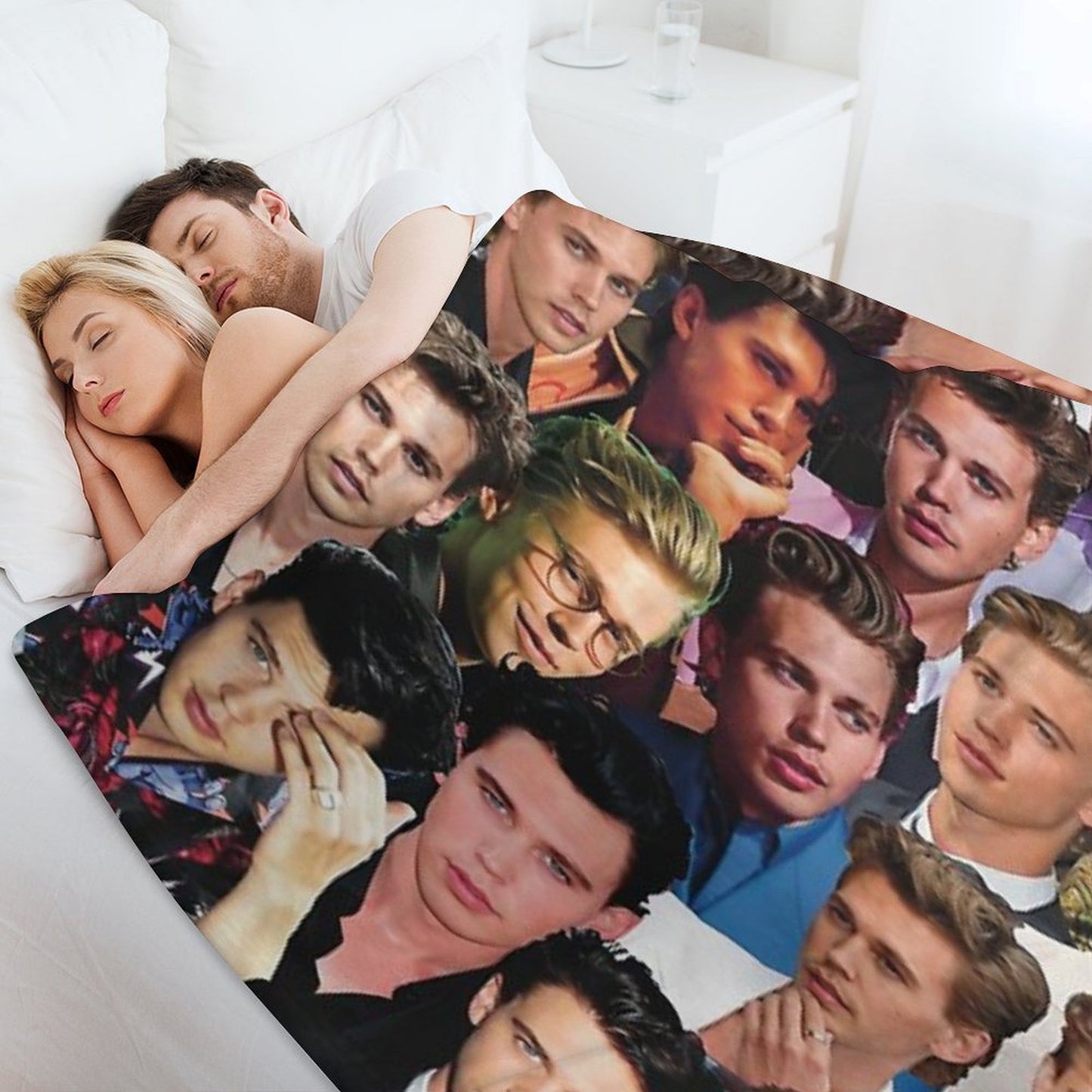 Austin Butler Photo Collage Throw Blanket