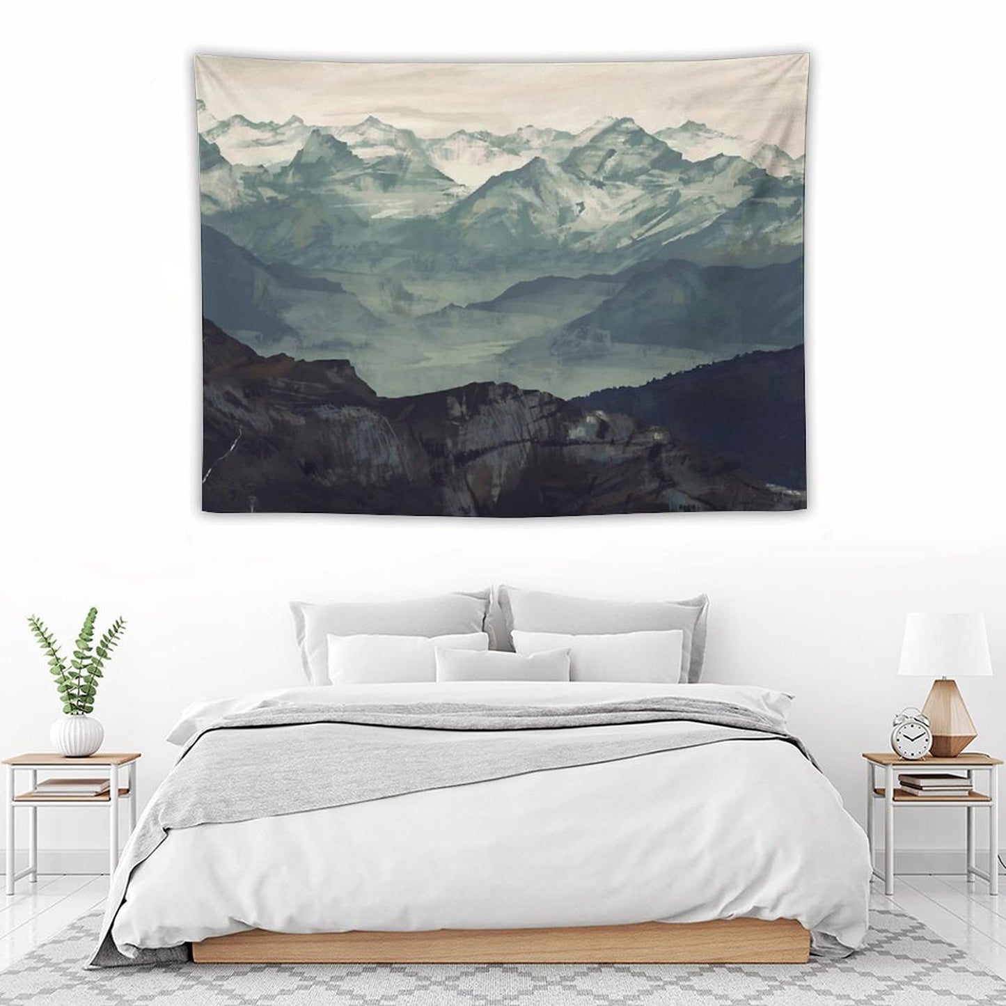 Mountain Fog Tapestry