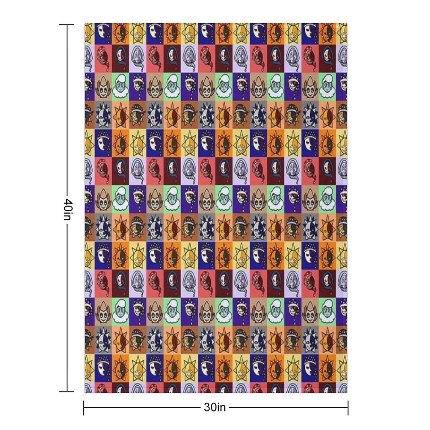 Sun And Moon Show Gang Throw Blanket