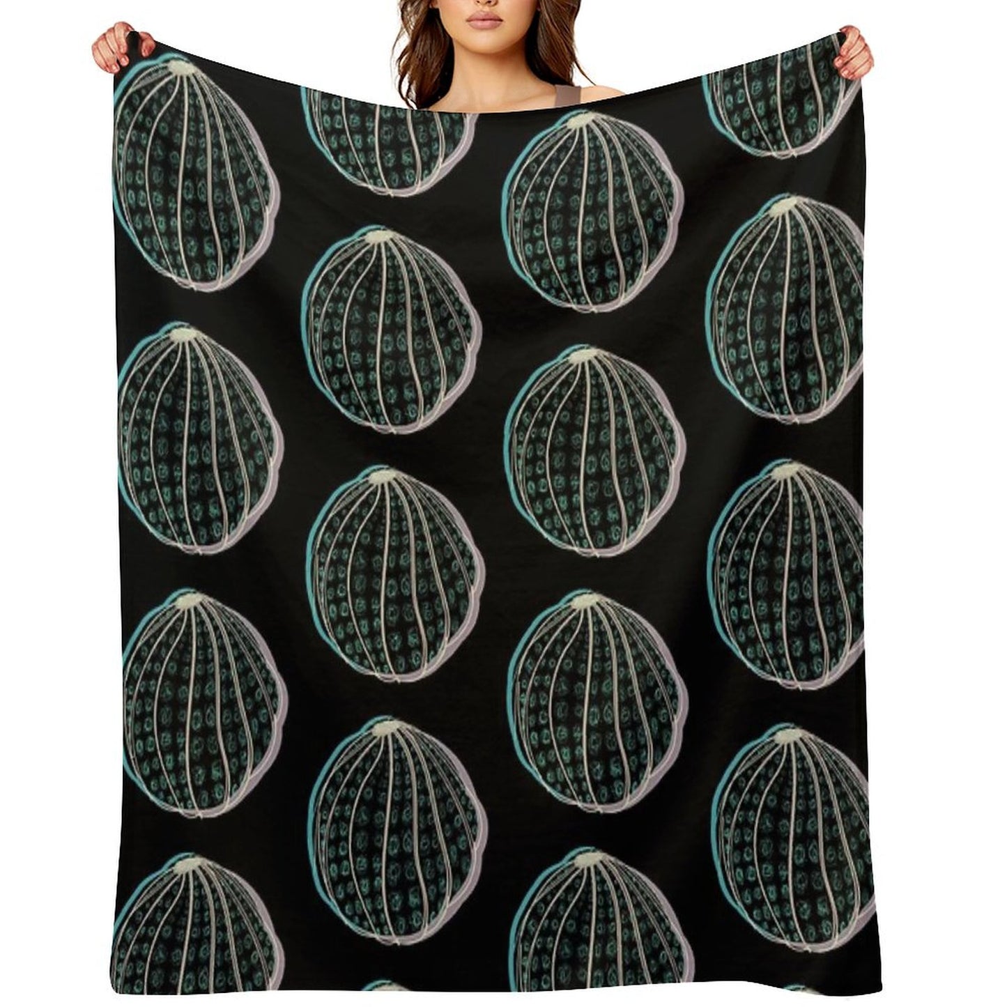 Sea Urchin Throw Blanket