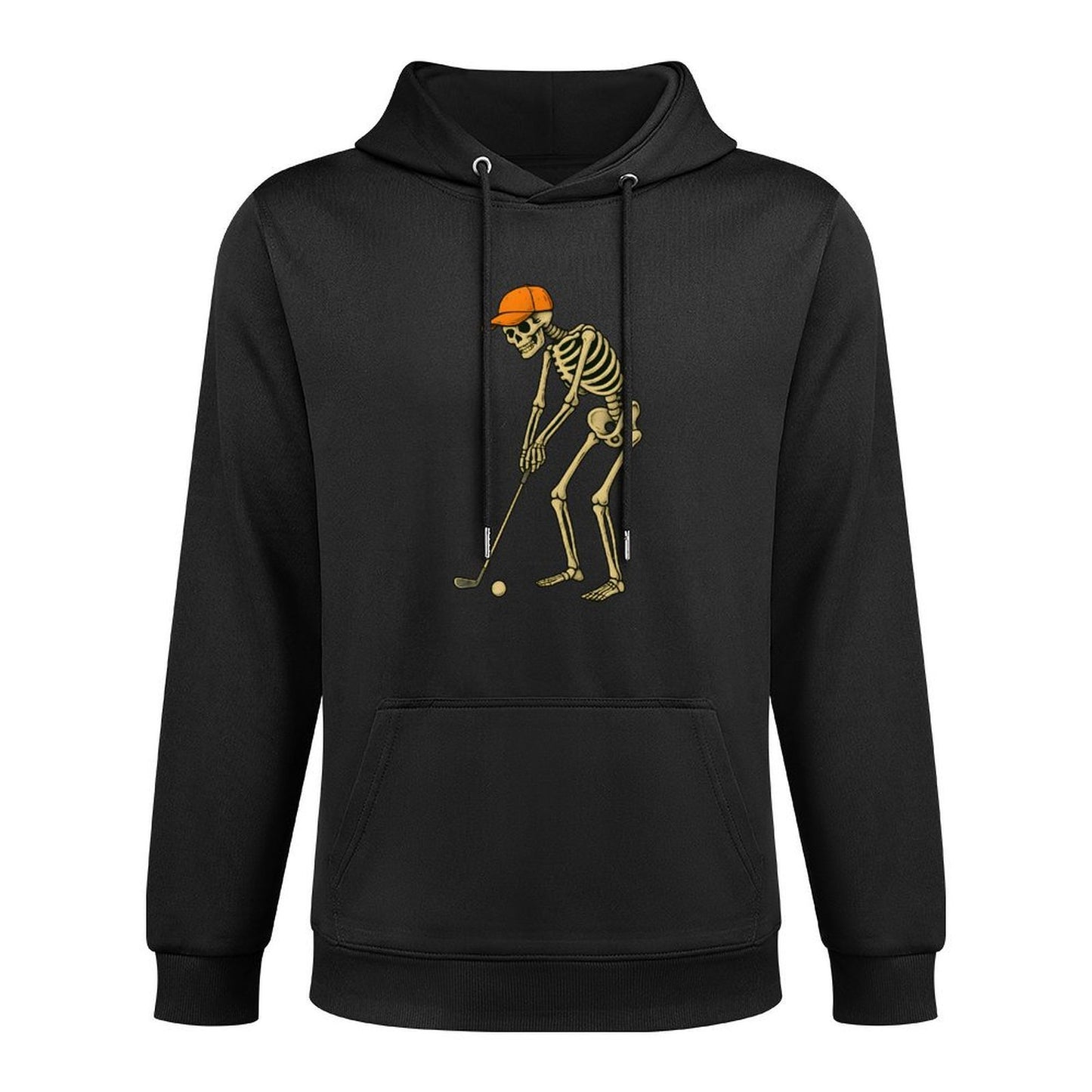 Skeleton Golf Halloween Golfer Golf Player Funny Men Dad Machine Washable Hoodie