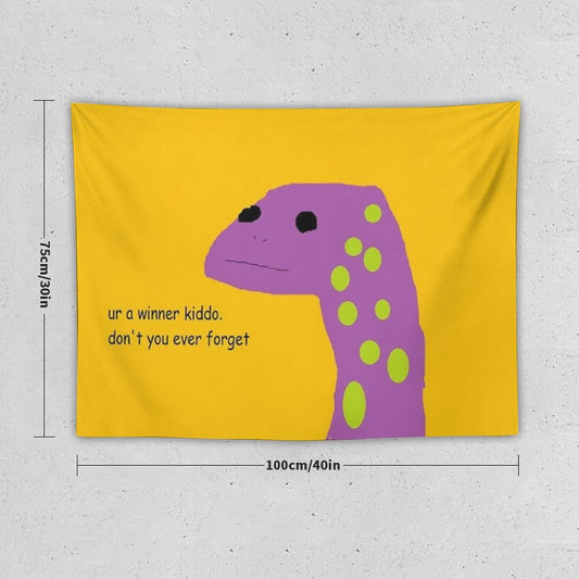 Motivational Lizard Tapestry