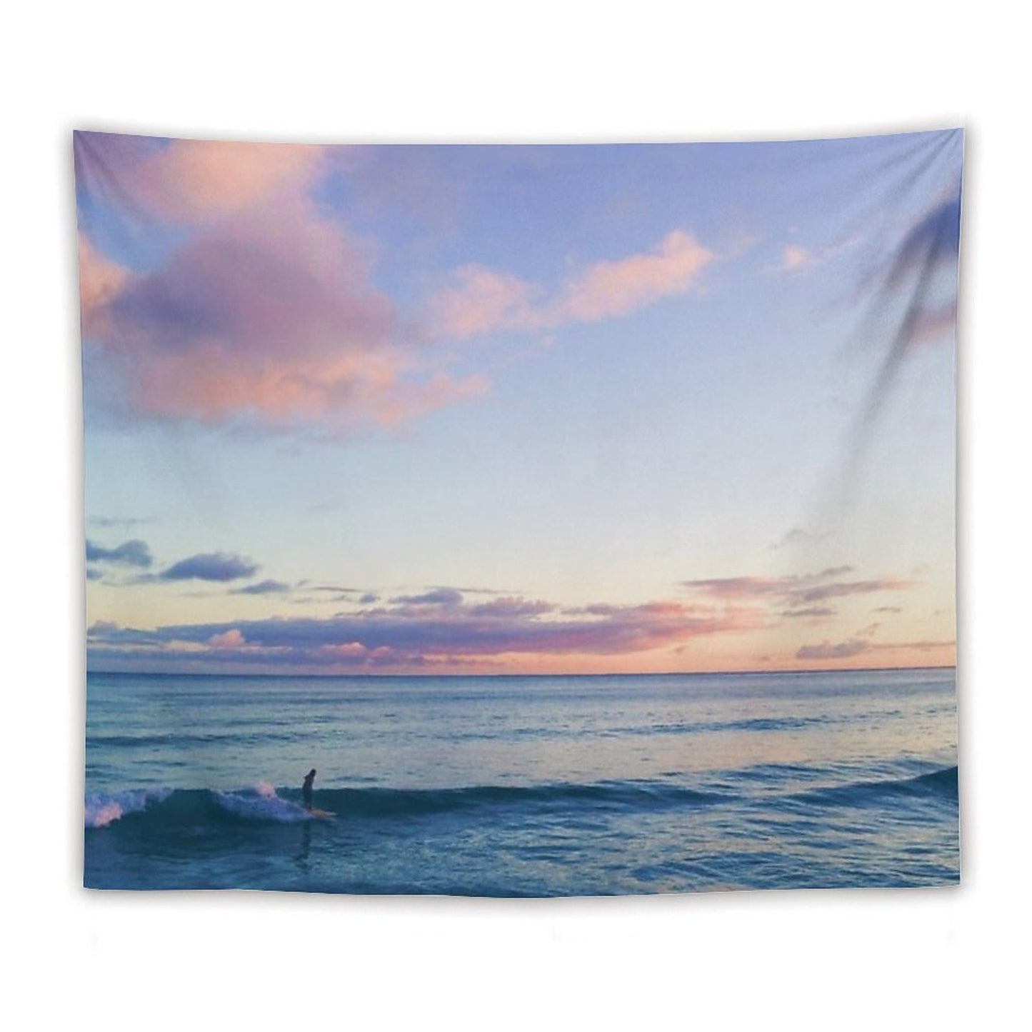 Surfin in A Pastel Dream - Honolulu, Hawaii Tapestry