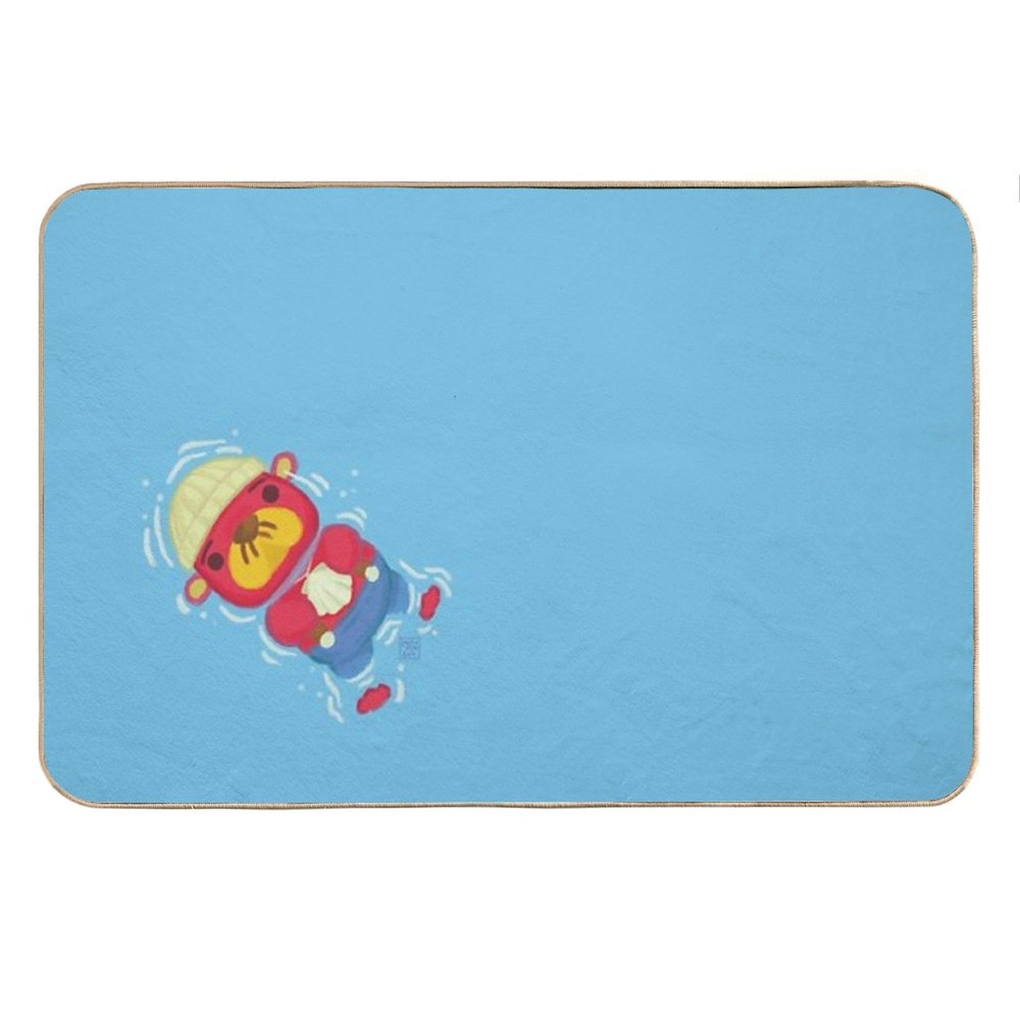 Pascal Floating in The Sea Bath Mat