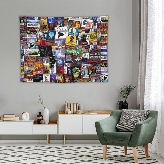 Musicals Collage IV Original Tapestry