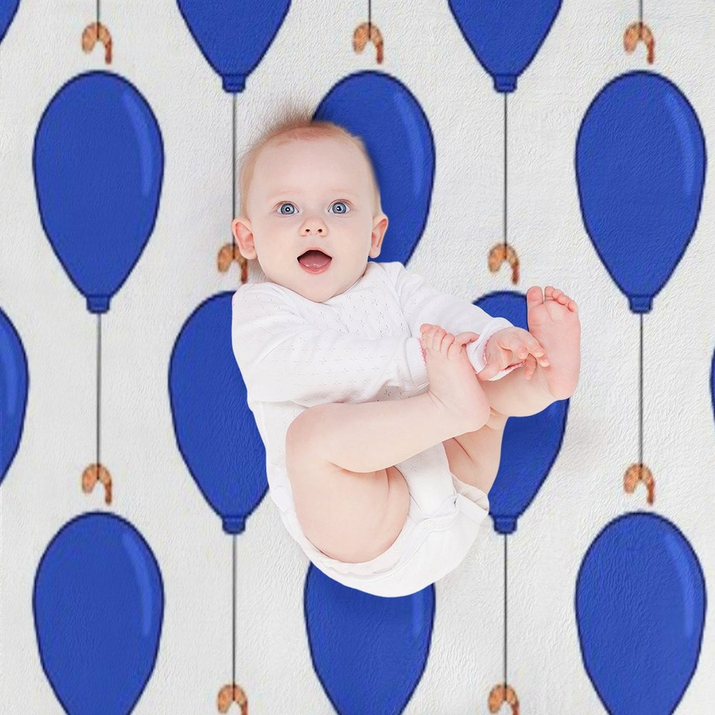 Shrimp Balloon Throw Blanket