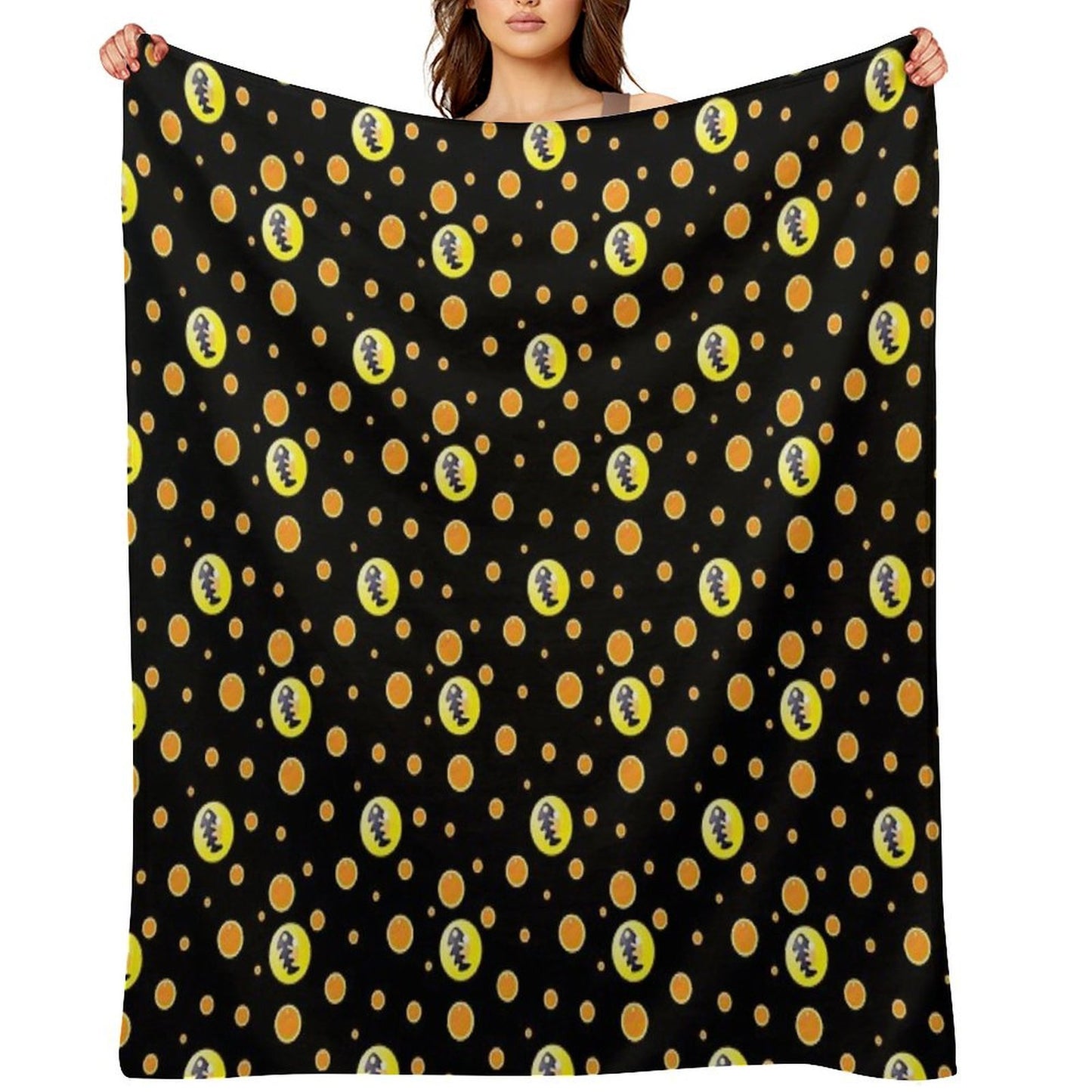 Salmon Egg Throw Blanket