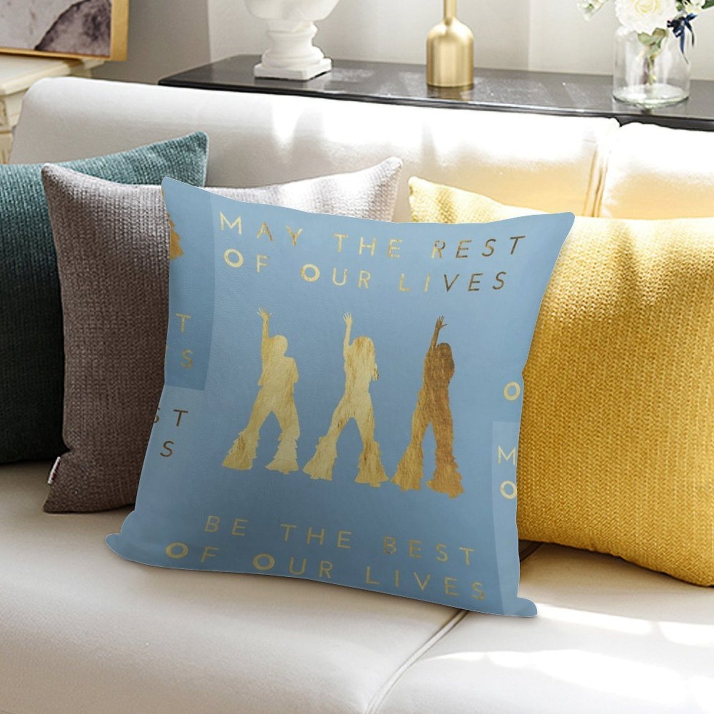 Mamma Mia - Donna & The Dynamos Soft Durable Construction Throw Pillow