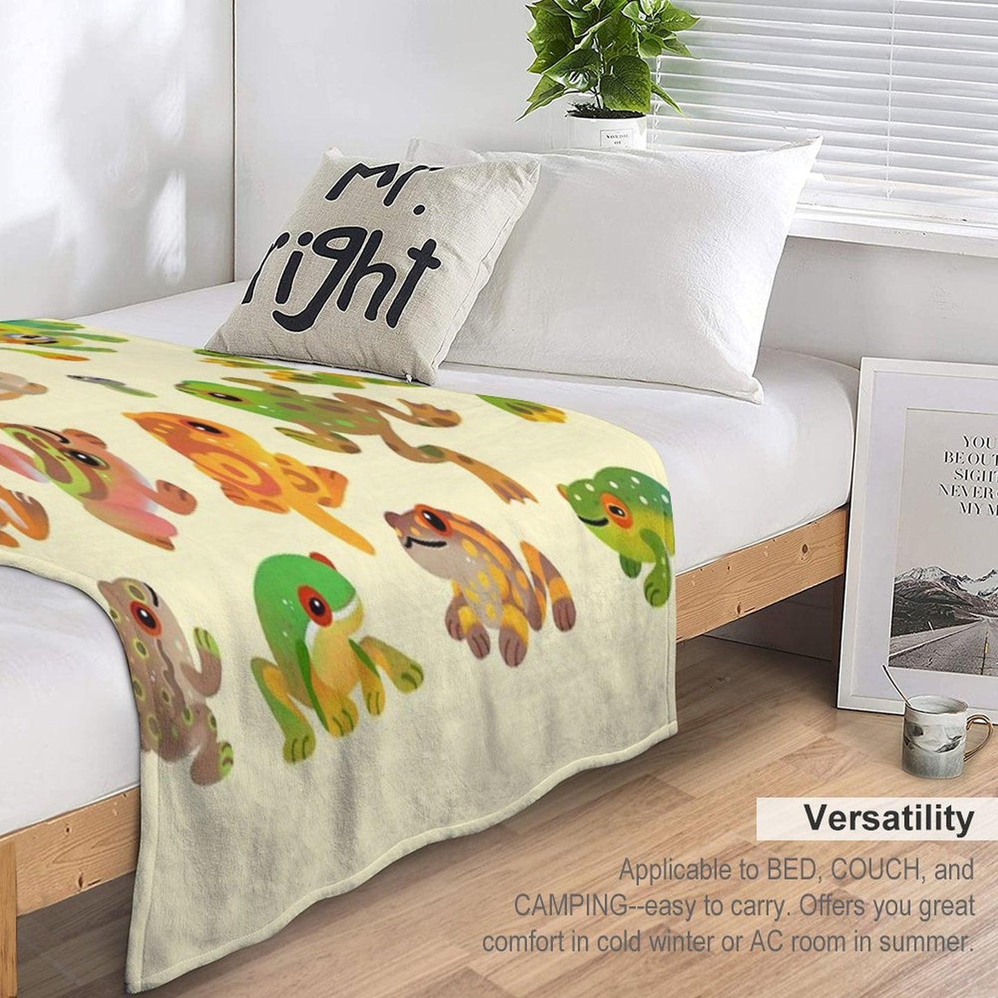 Tree Frog Throw Blanket
