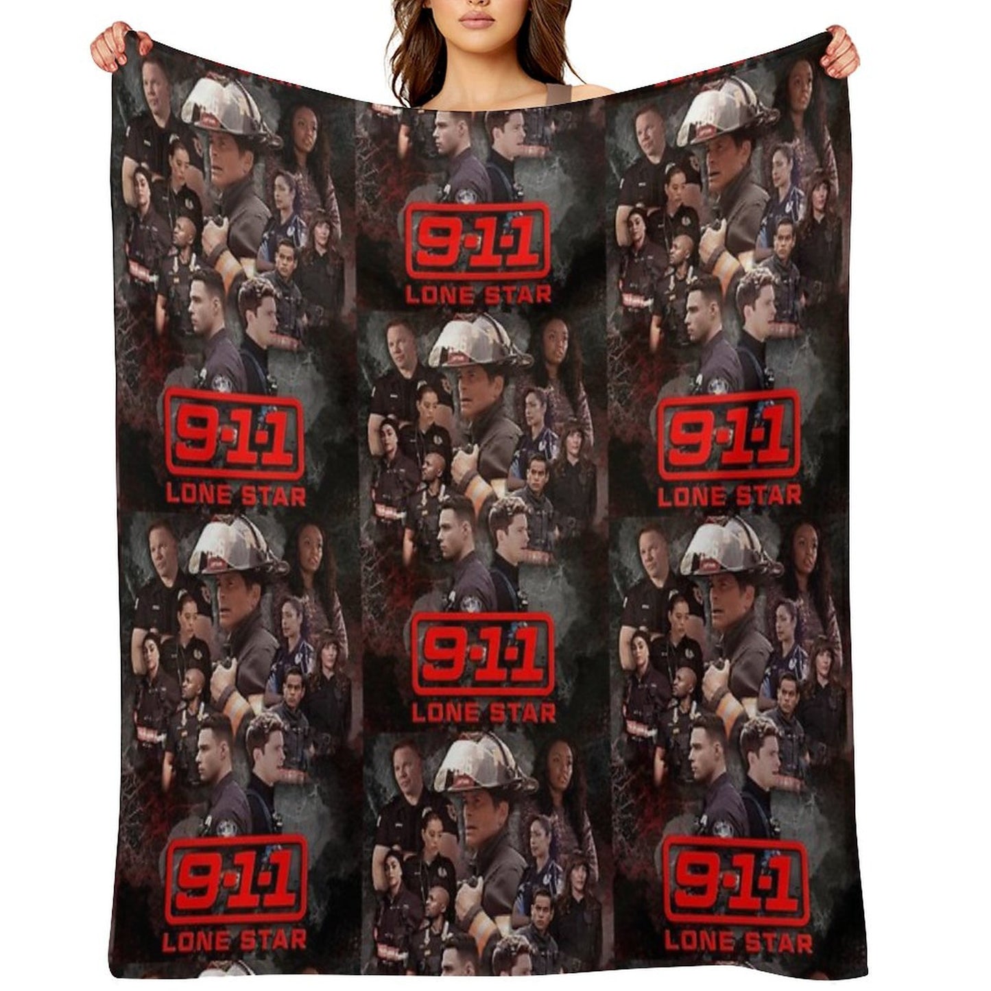 911 Lone Star - Cellular Throw Blanket