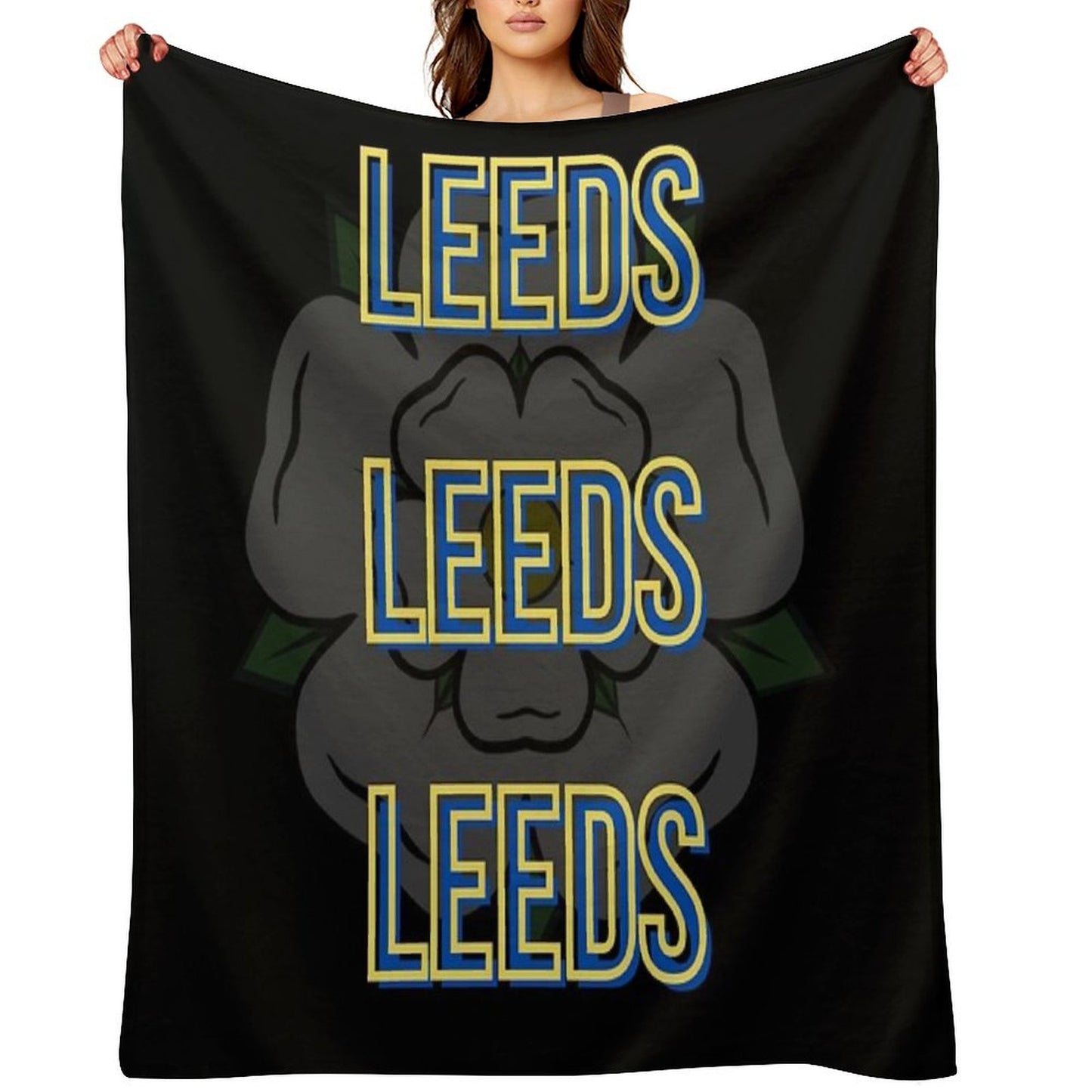Leeds Leeds Leeds Throw Blanket