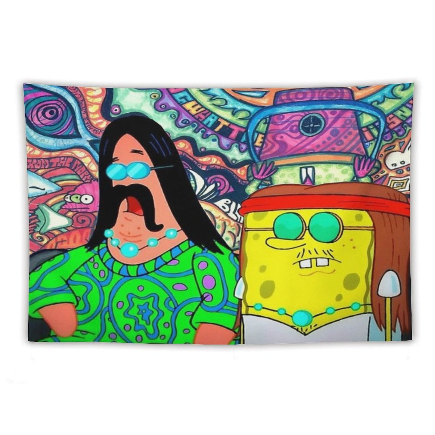 Hippie Spongebob Tapestry