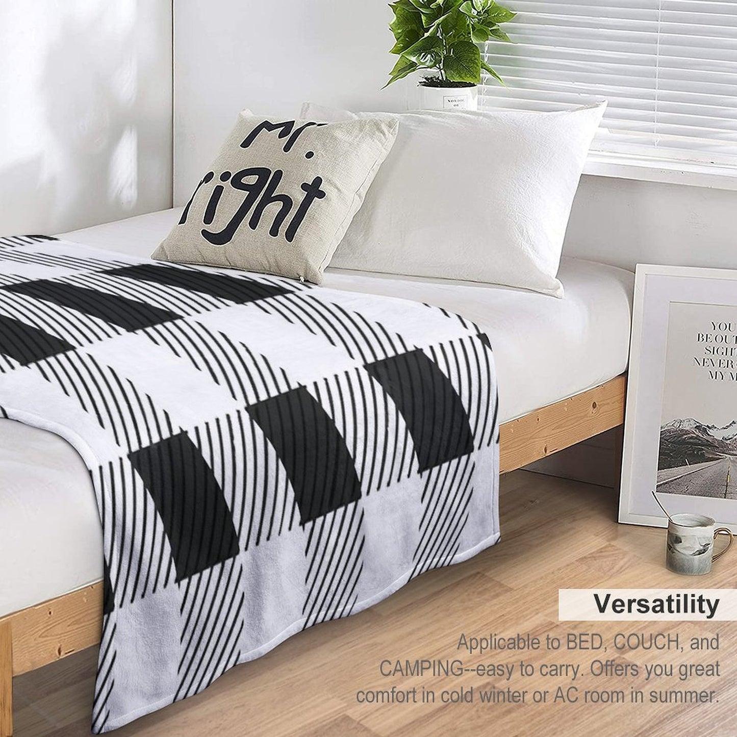 Checkerboard Fashion 2022 France Checkerboard Throw Blanket