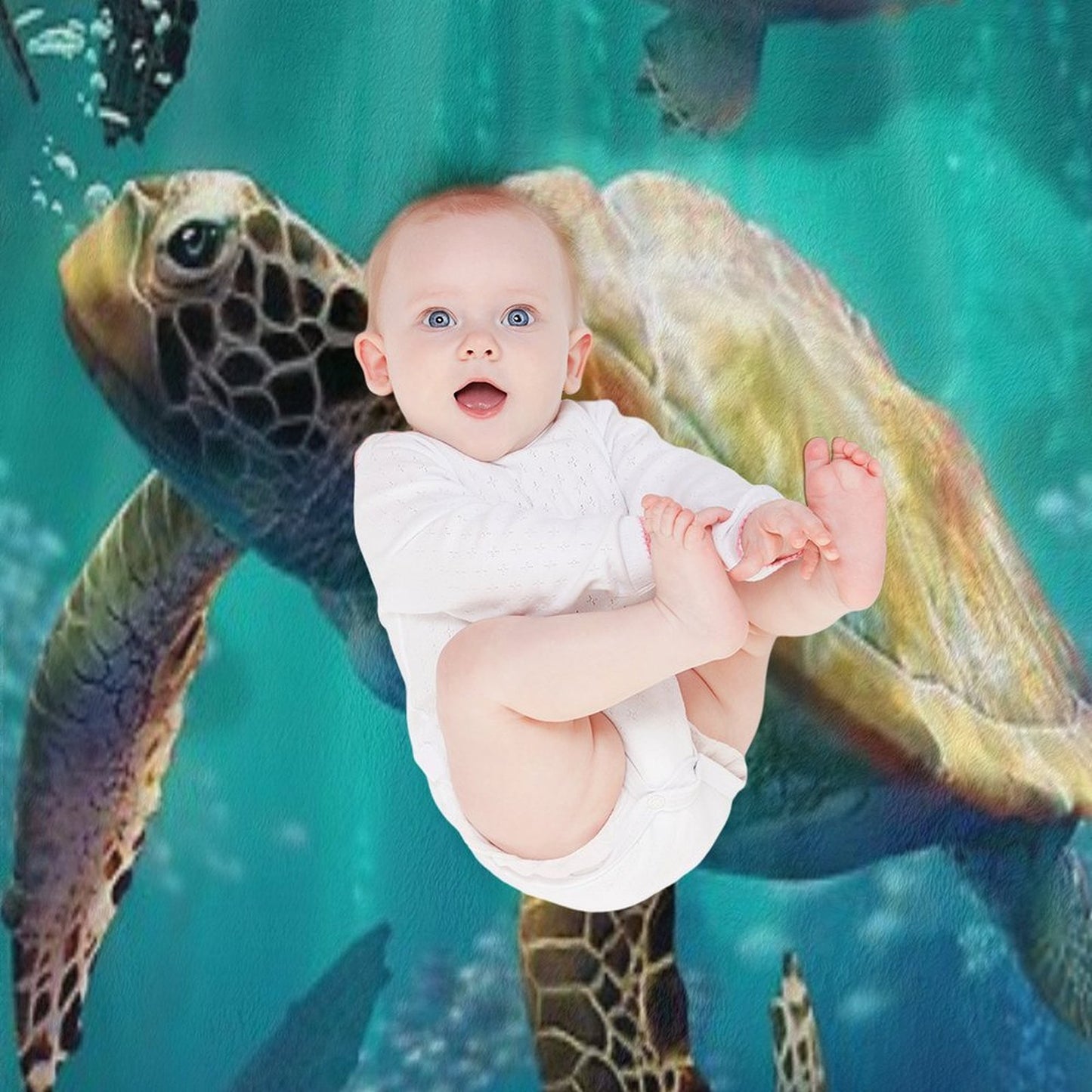 Sea Turtles Throw Blanket