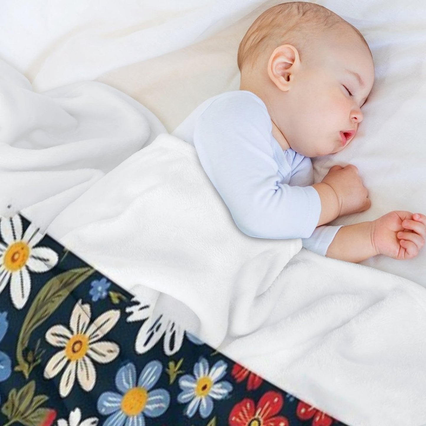 Floral Pattern 3 Throw Blanket