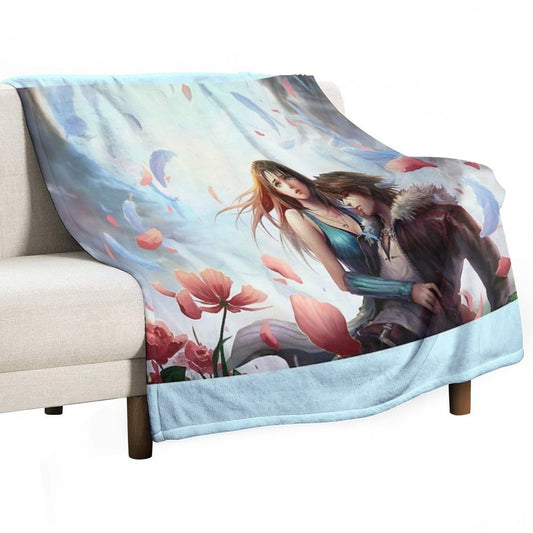 Squall Leonhart & Rinoa Heartilly Throw Blanket