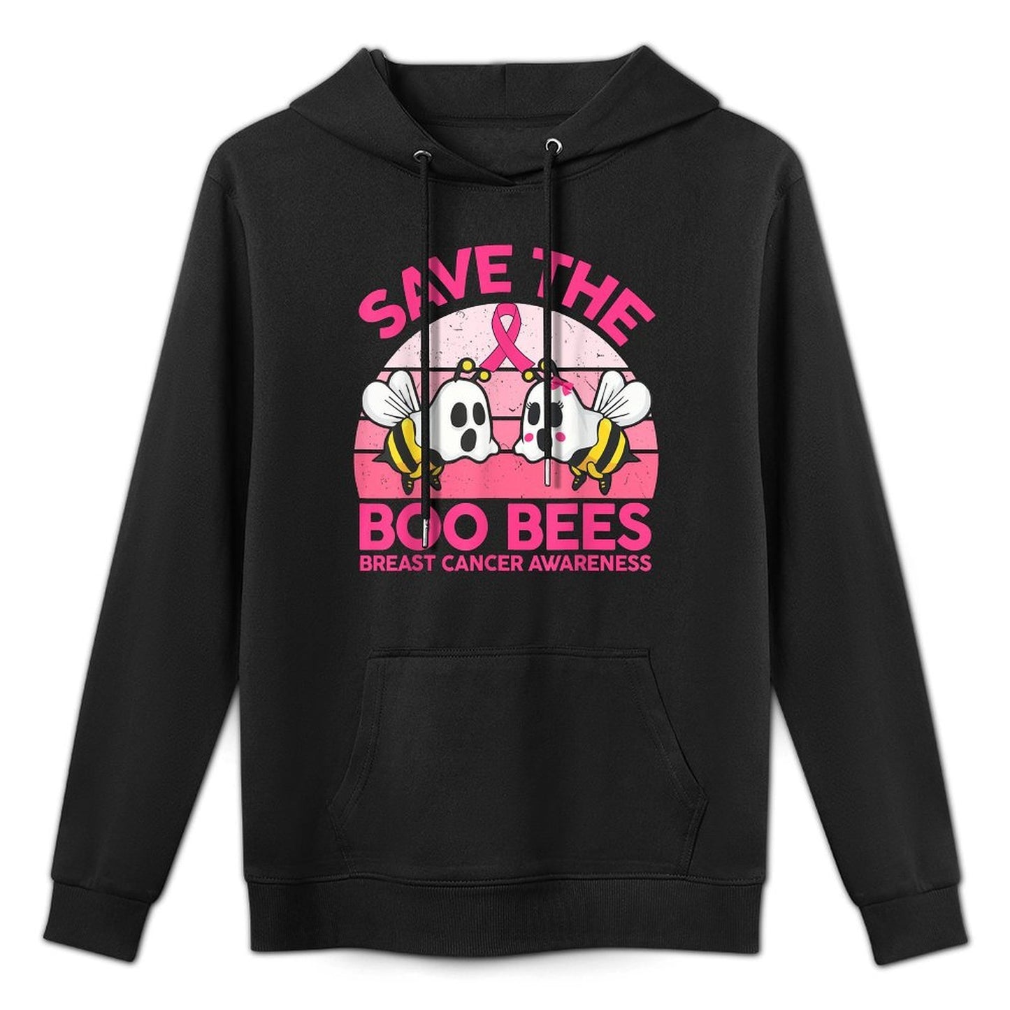 Save The Boobees Boo Bees Breast Cancer Halloween Women Easy Care Hoodie