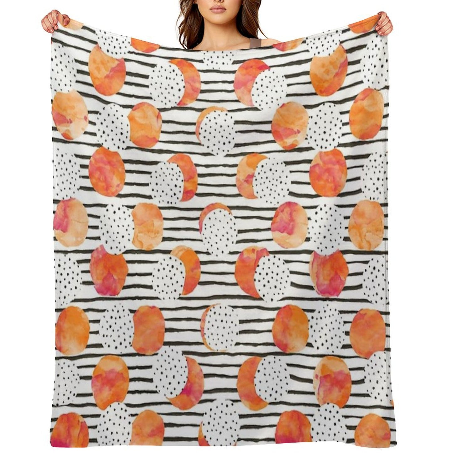 Fruity Orange Throw Blanket