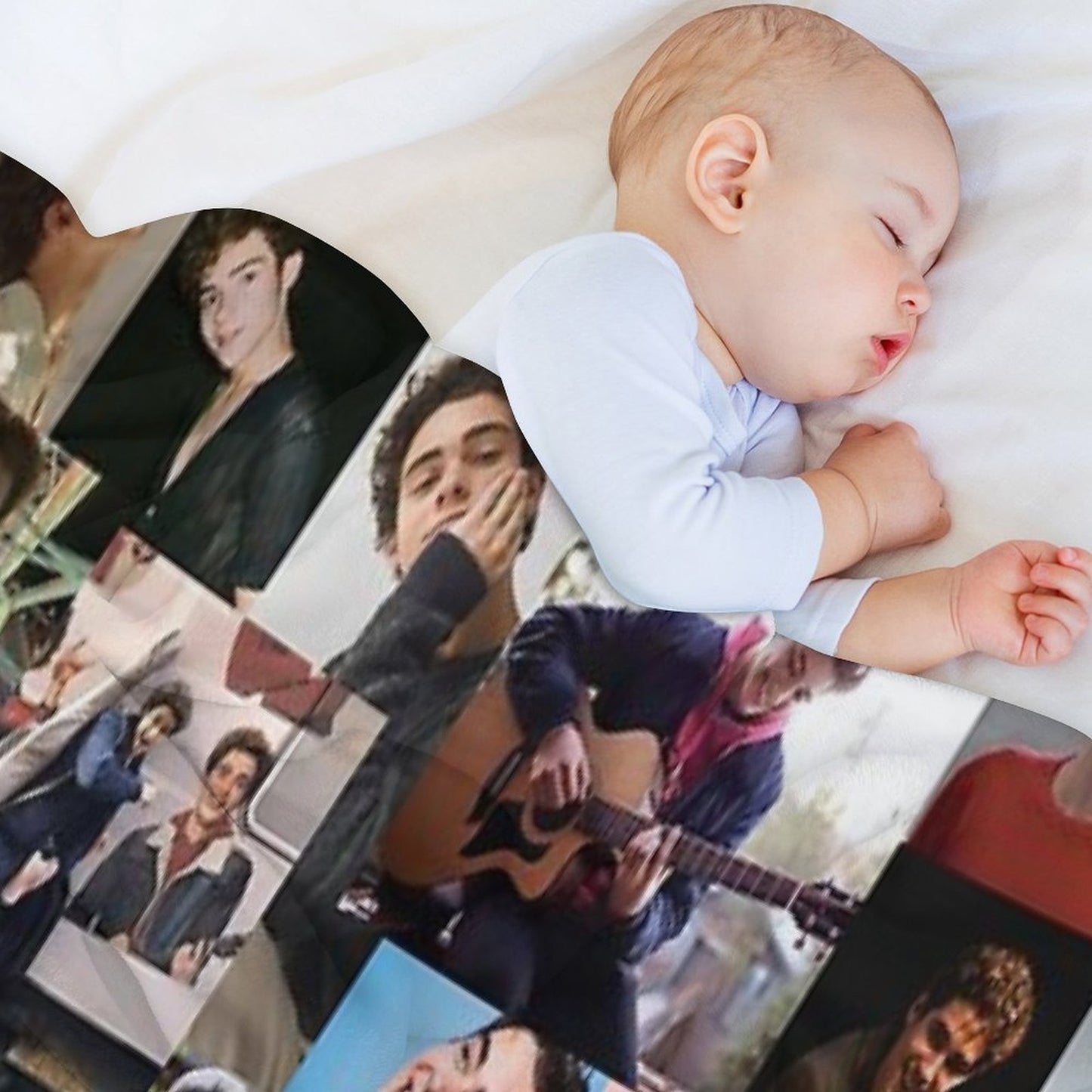 Joshua Bassett Collage Throw Blanket