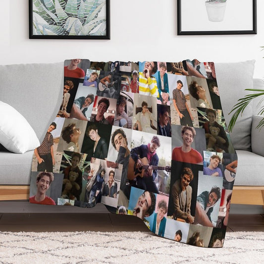 Joshua Bassett Collage Throw Blanket