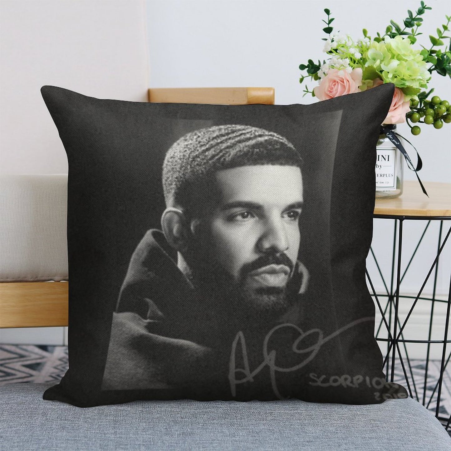 Drake Linen Throw Pillow Cover