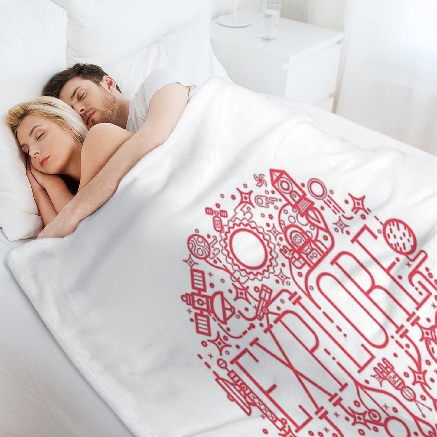 Explore Space Throw Blanket
